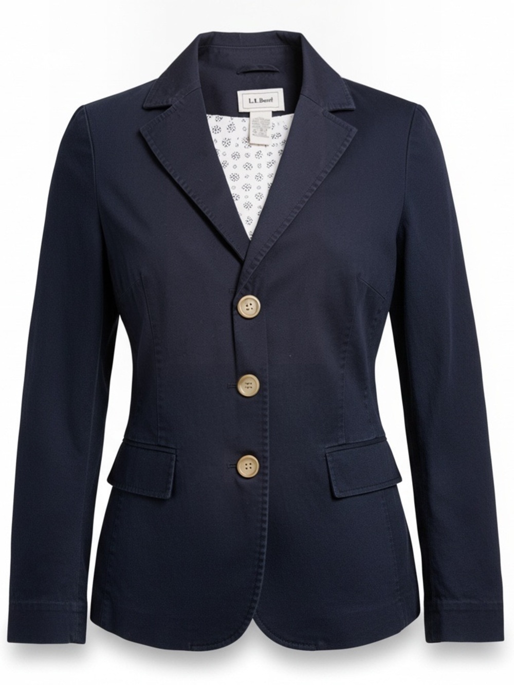 L.L. Bean Women's Navy Tailored Blazer
